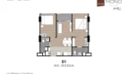 นิช โมโน พระราม 9 – 2Bed-Type D