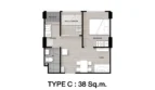 เสนา อีโค ทาวน์ รังสิต -1 Bed Plus Type C