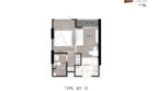 นิช โมโน แจ้งวัฒนะ – 1Bed-Type B1-D